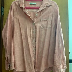 Salmon colored button up